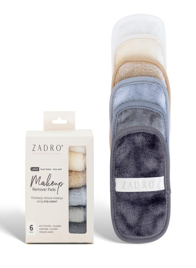 Zadro Makeup Remover Cloths 6-Pack Erase All Makeup with Just Water, Including Waterproof Mascara, Eyeliner, Foundation, Lipstick, Sunscreen, and More - Image 1